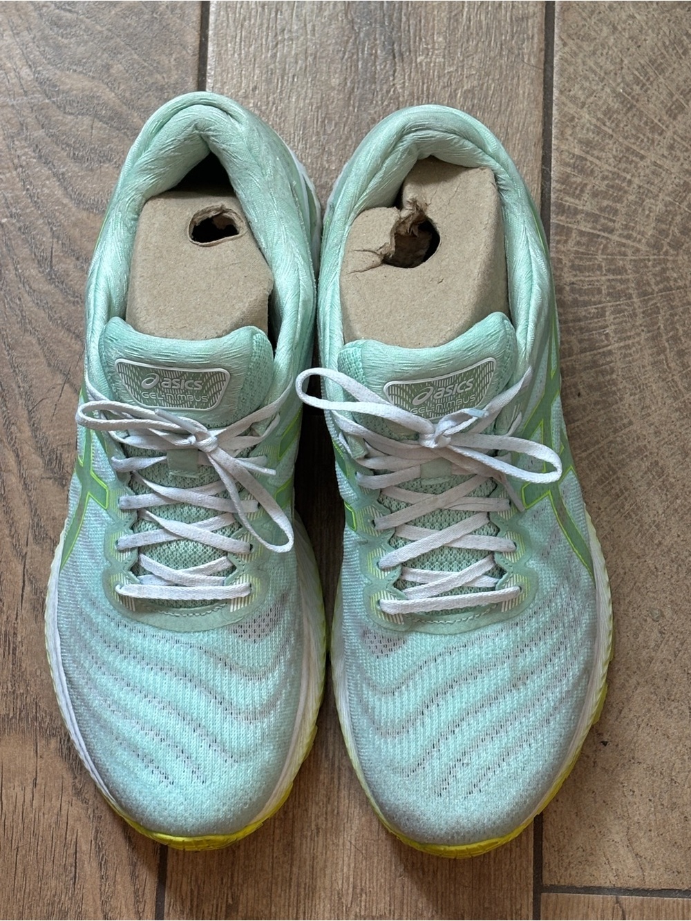 ASICS Gel Nimbus 22 Men’s Light Mint Green Athletic Running Shoes Sz 11.5